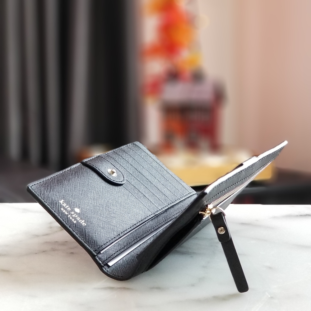 🚫SOLD🚫 Kate Spade Laurel Way Stacy Wallet Black - Picture 3 of 6